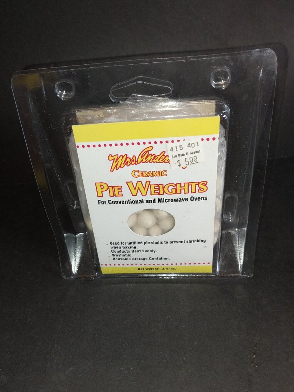 Mrs. Anderson's Reusable Ceramic Pie Weights
